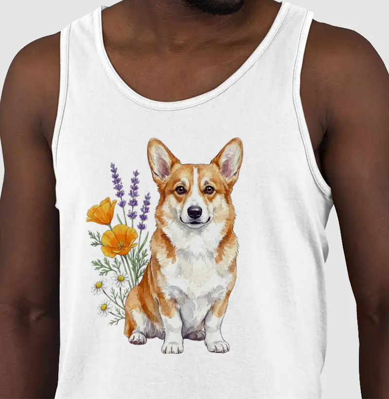 Corgi Floral Encanto