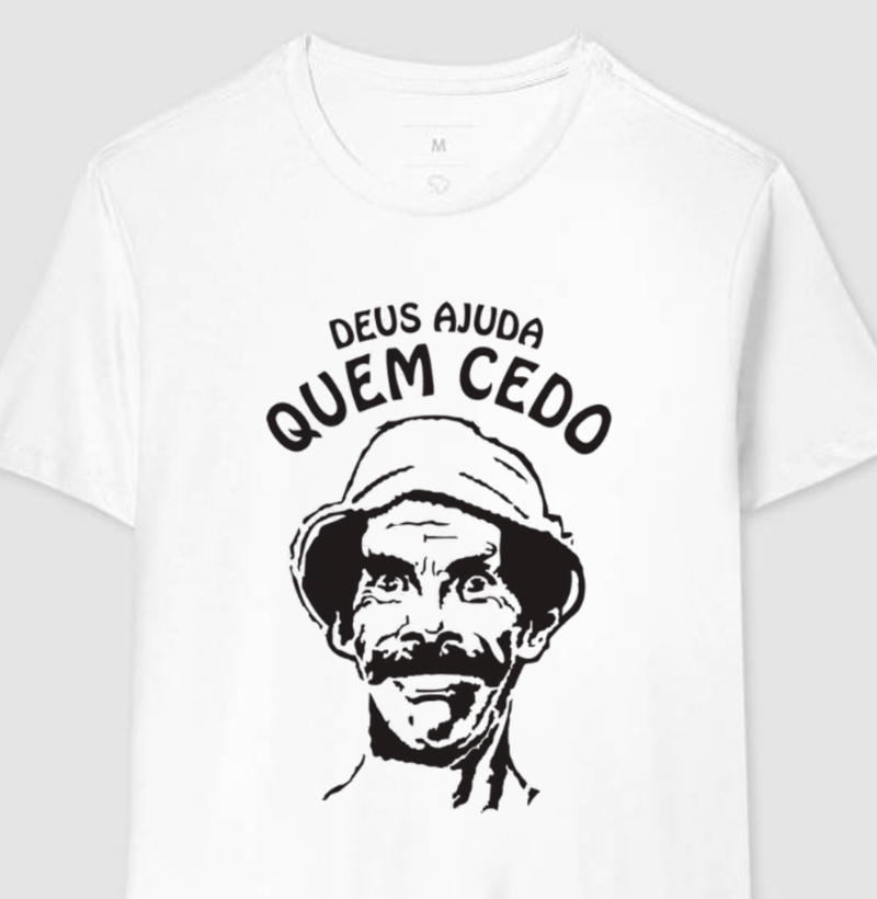 T-Shirt DEUS AJUDA QUEM CEDO MADRUGA art