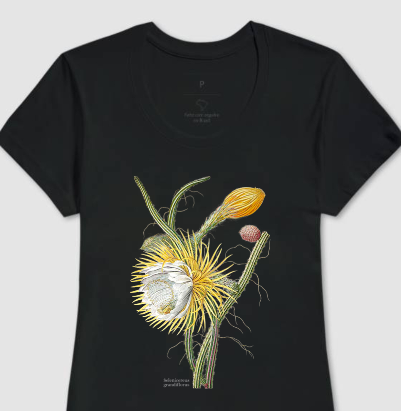 Camiseta Feminina Selenicereus grandiflorus
