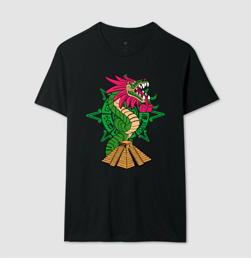 Camiseta Aztec Dragão de Pedra