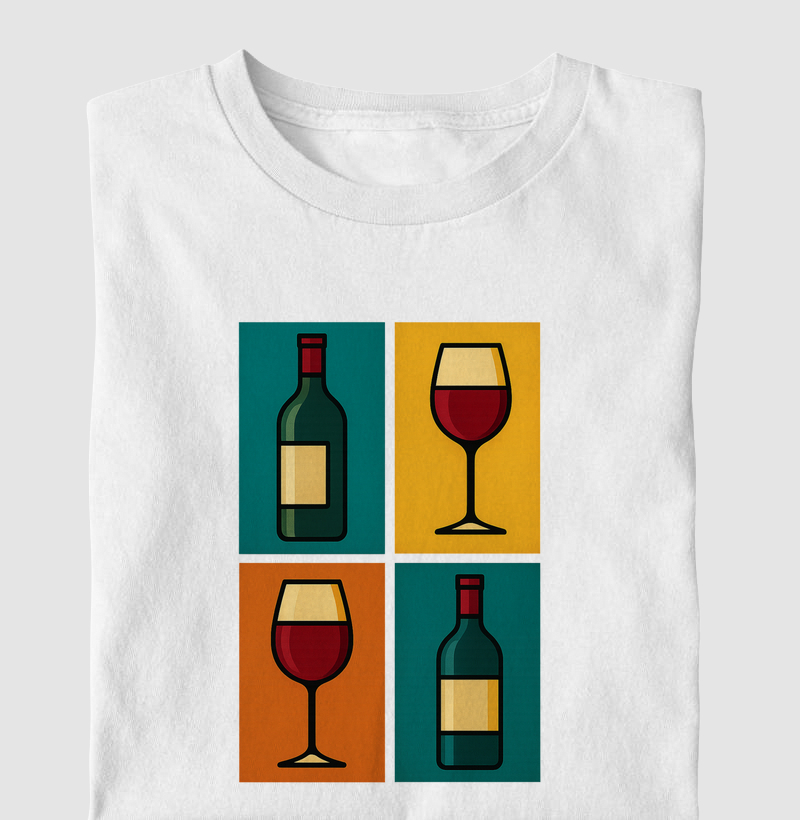 Camiseta Pop Art do Vinho