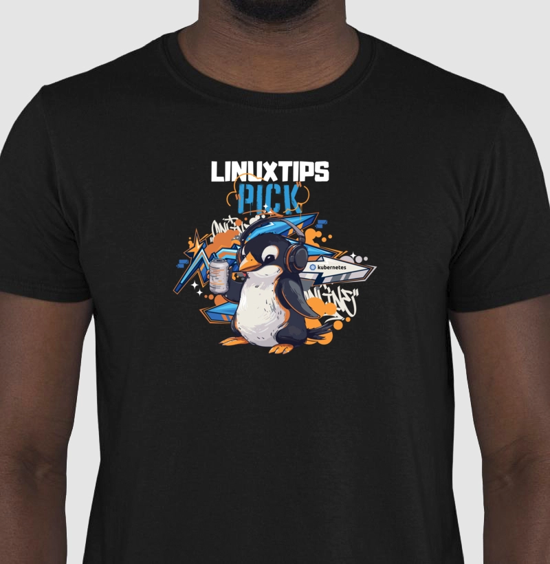T-Shirt LINUXtips PICK - Edição Limitada