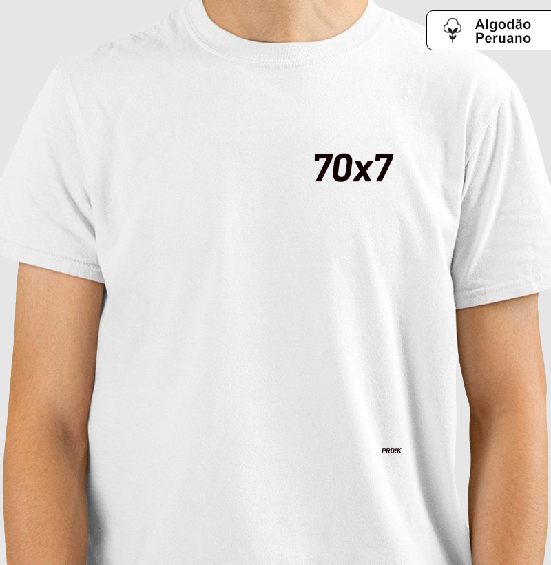 Camiseta Algodão Peruano com Estampa - 70x7
