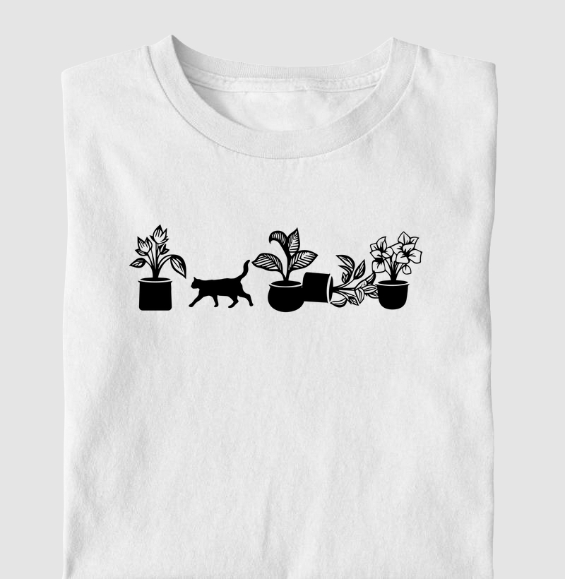 Vasos e gato