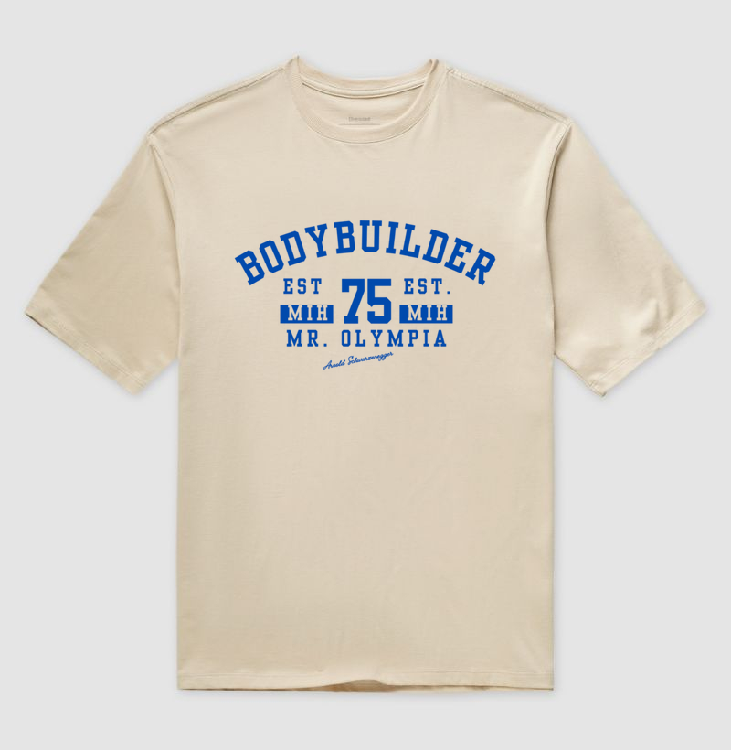 A camisa inspirada no Mr. Olympia 1975 para bodybuilders  