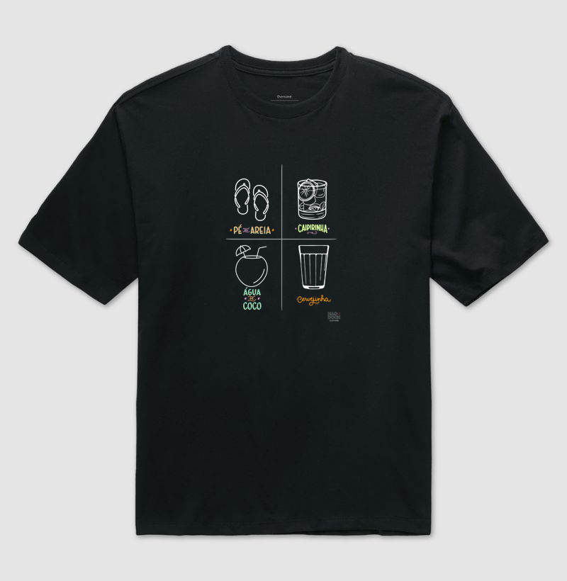 Camiseta Kit Praia Ilustração