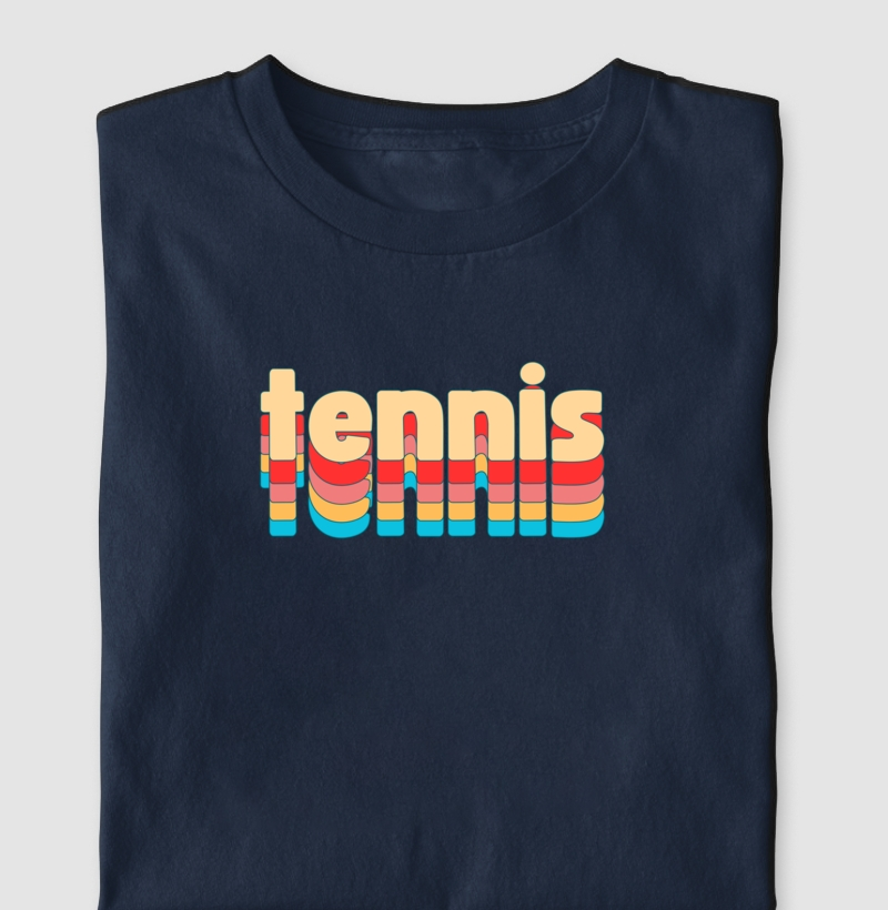 Camiseta Tennis Color Letters