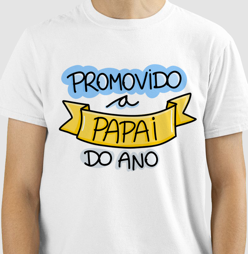 Camiseta Promovido a Papai do Ano