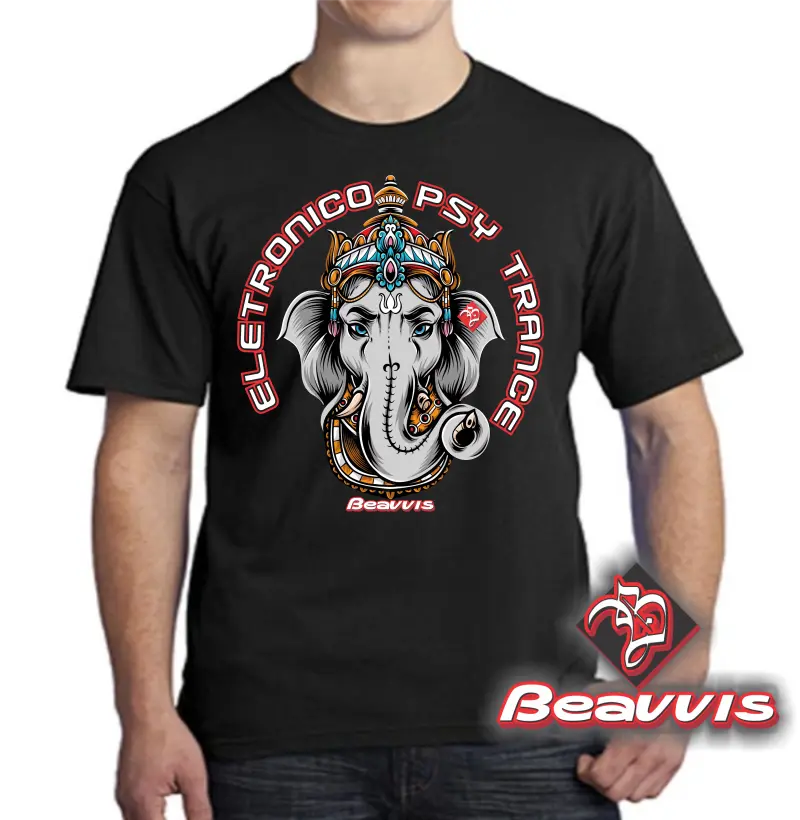 Camisa Psy Trance Ganesha