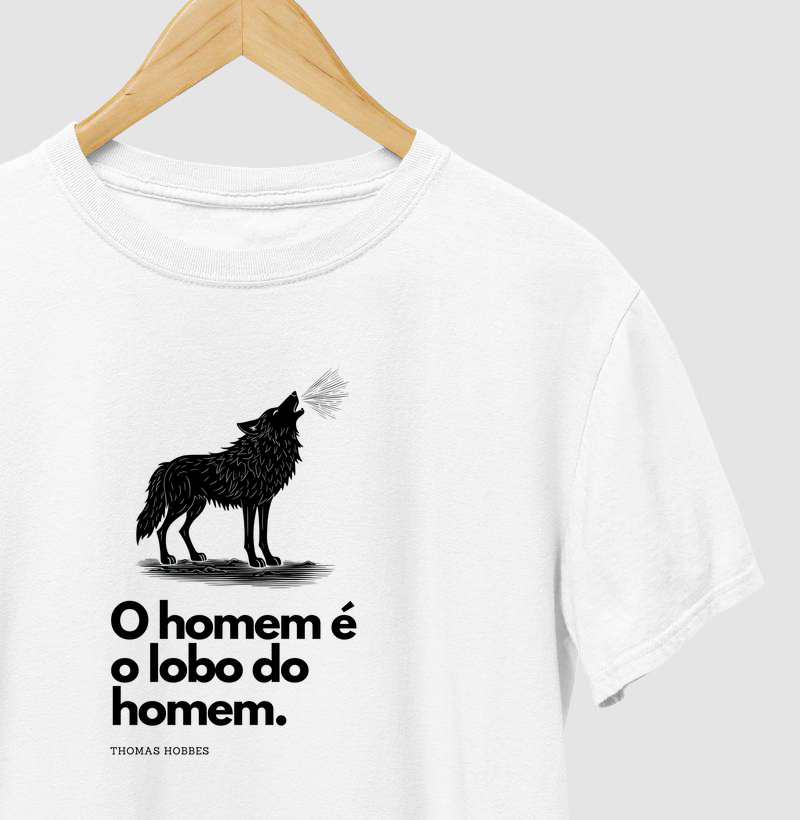 Camiseta lobo do homem