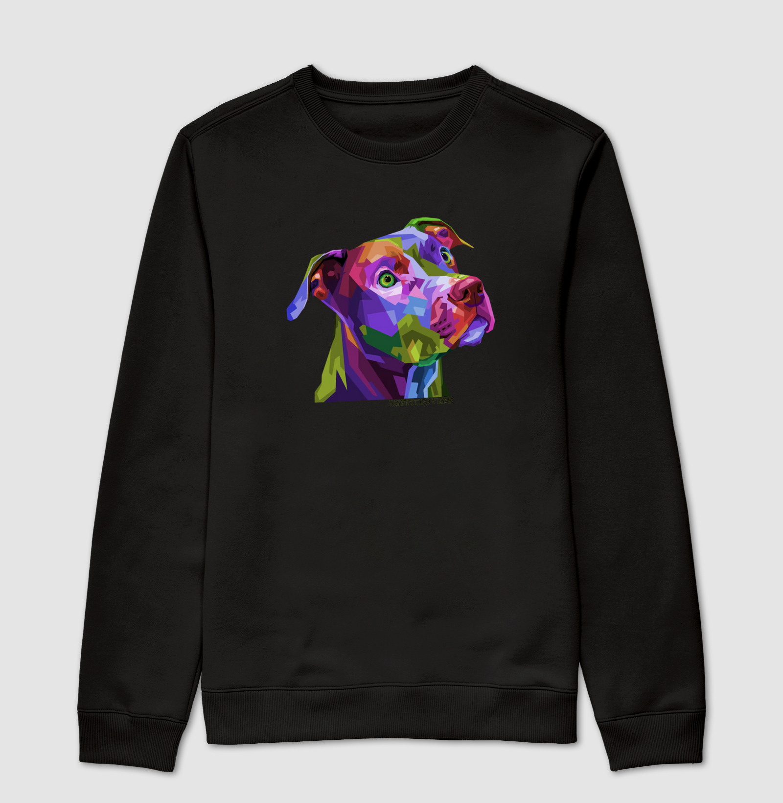 PIT BULL PINTURA GEOMETRICA