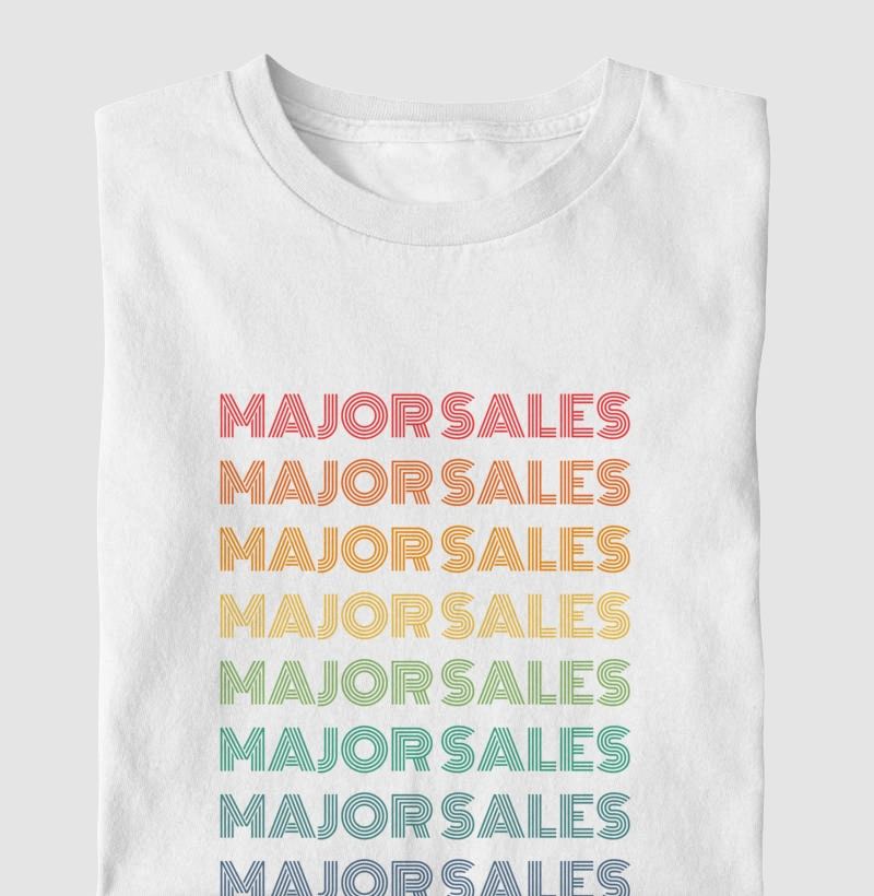 Major Sales Letreiro Retrô