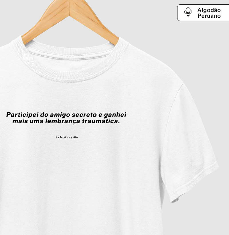 Participei do amigo secreto e ganhei mais uma lembrança traumática.