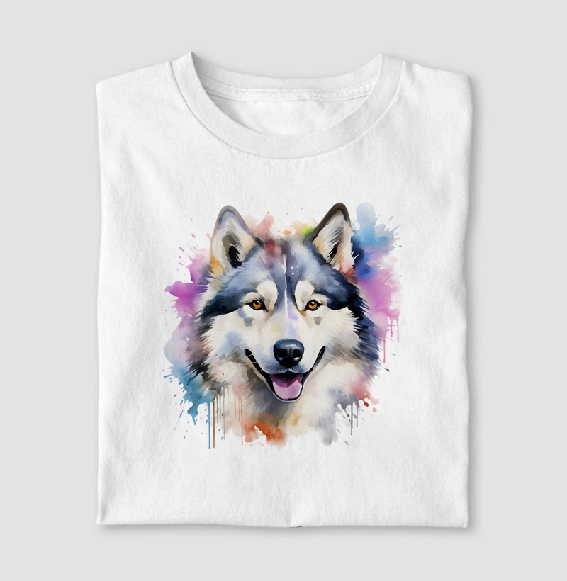 Alaskan Malamute  aquarela