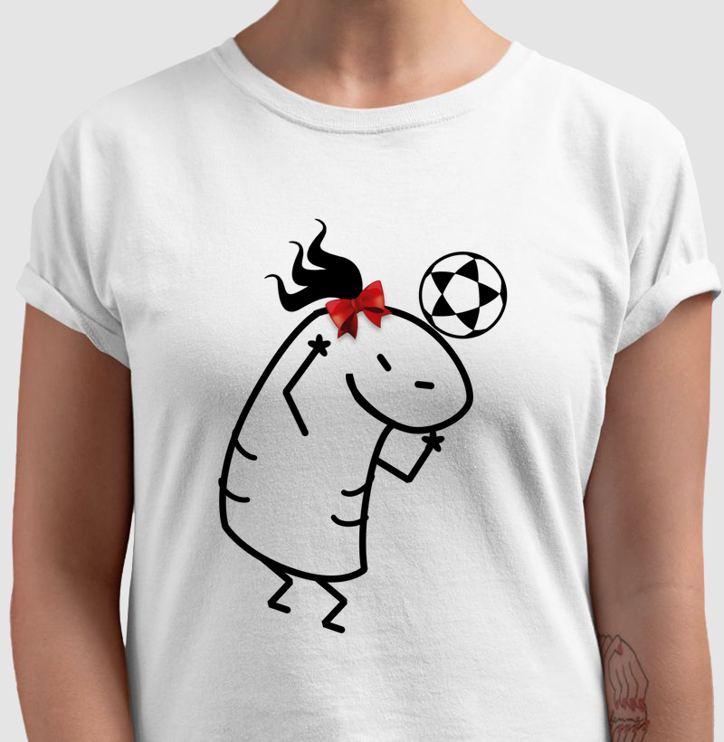 Camiseta Futevôlei Memes Cabeça Feminina
