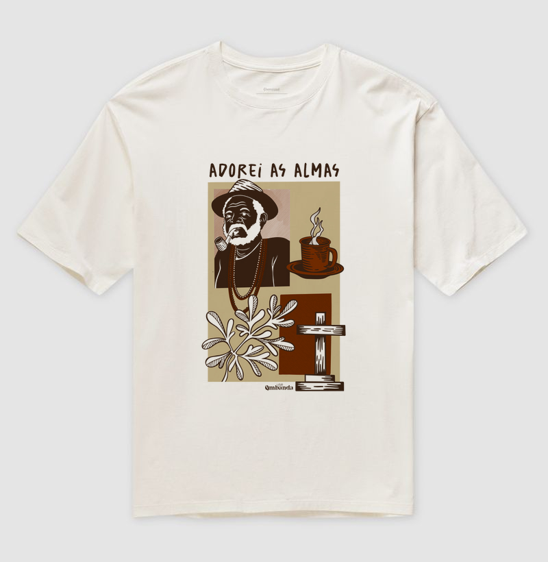 Camiseta Oversized - Adorei as almas