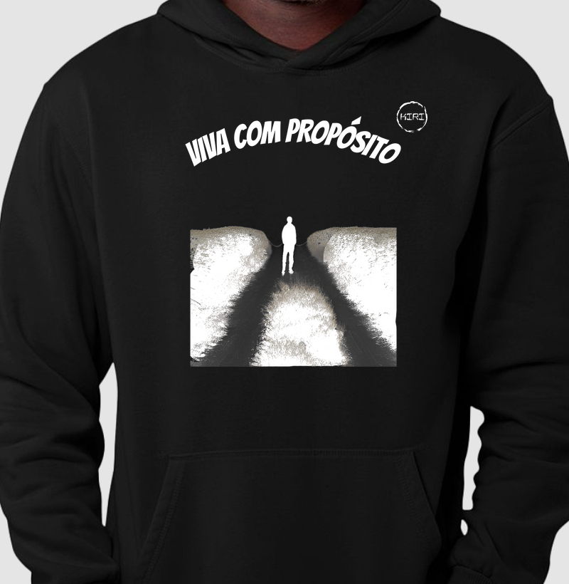 Moletom Capuz KIRI - Viva com Propósito - Min