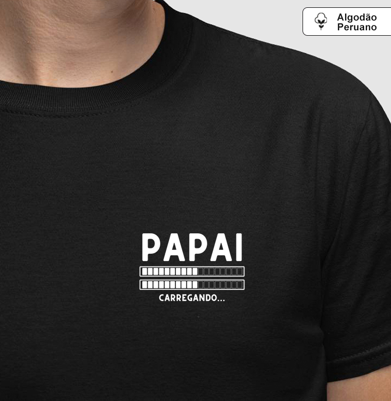 Papai: carregando... [gêmeos/gêmeas] (minimalista) (algodão peruano)