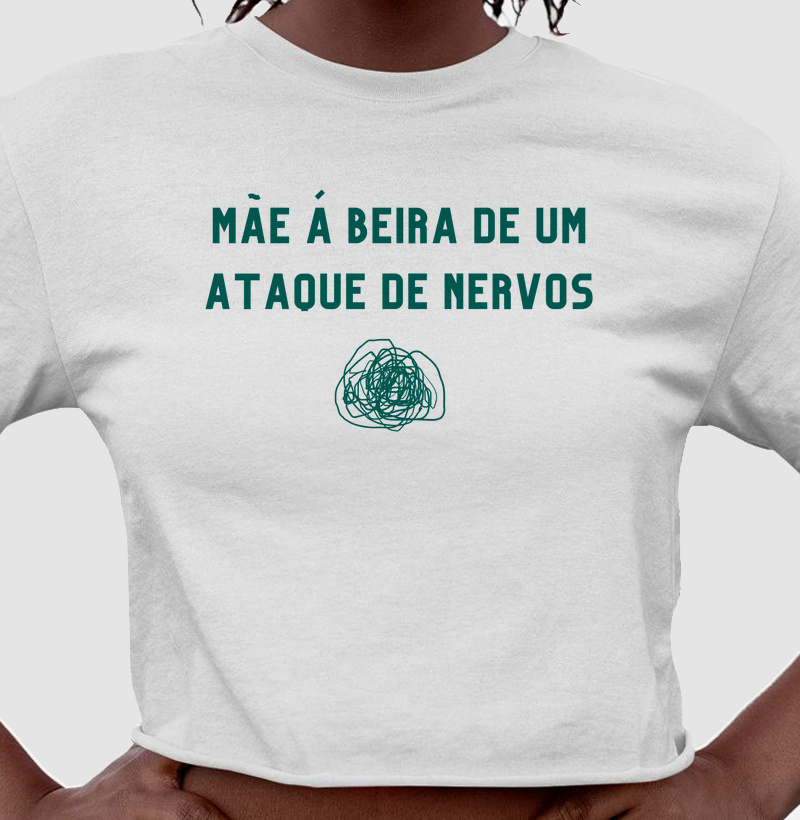 Cropped Mãe à beira de um ataque de Nervos