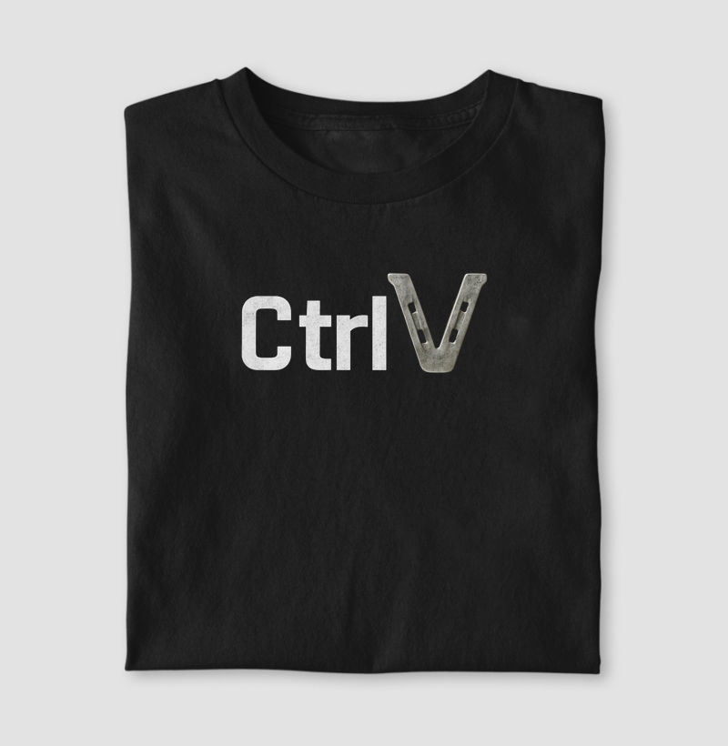 Camiseta dia dos pais - CTRL V - Algodão 30.1 