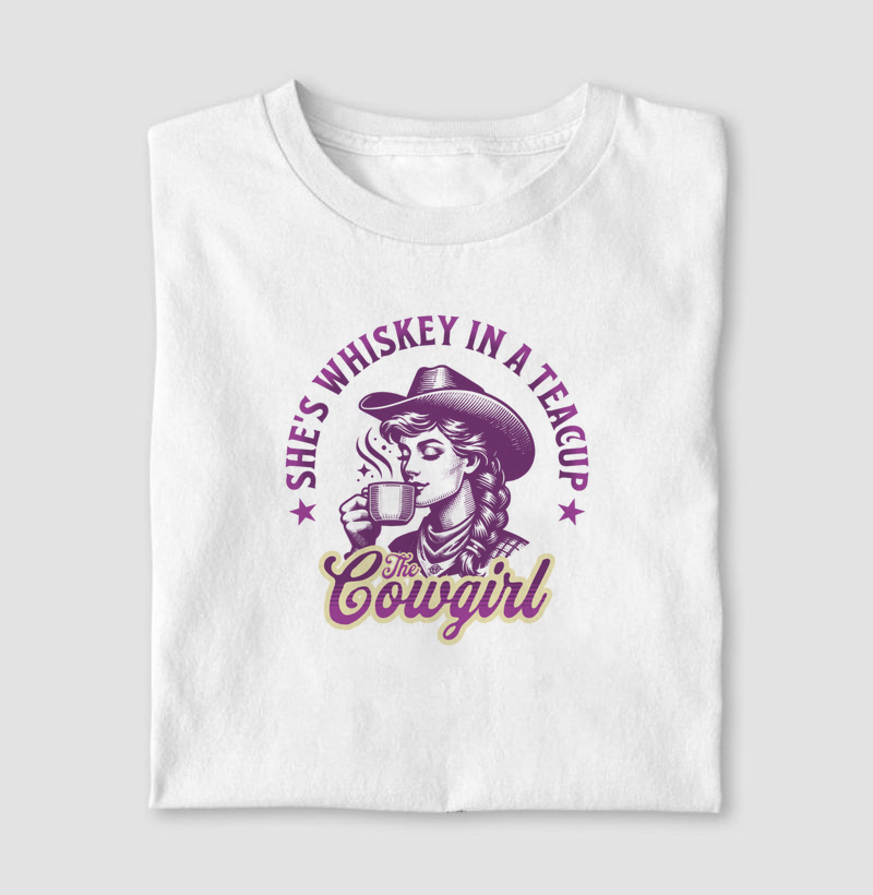 ela é whiskey no copo de chá - cowgirl