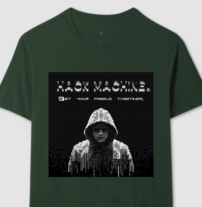 Camiseta Hacker Pixel Glitch – HackTribes™ / Hack Machine