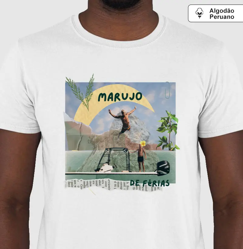 Camiseta Algodão Peruano Marujo de Férias