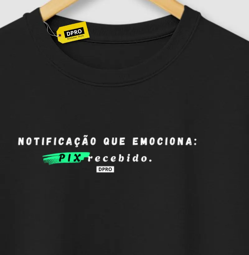 Notificação que emociona: PIX recebido.