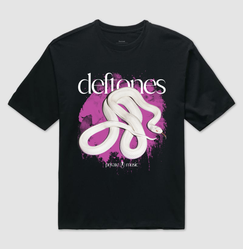 CAMISETA OVERSIZED DEFTONES SNAKE MAGENTA