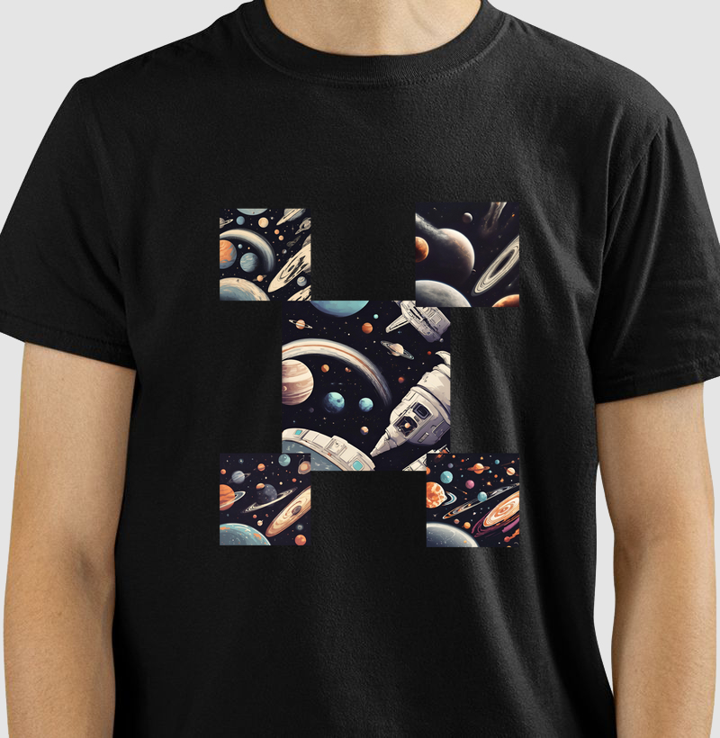 Camiseta Virts basica universo..
