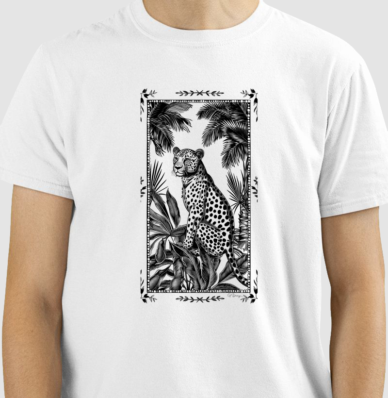 Camiseta Onça moldura