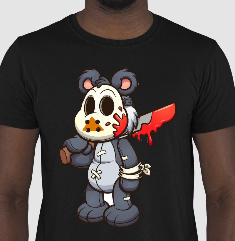 Camiseta Casual urso Jason