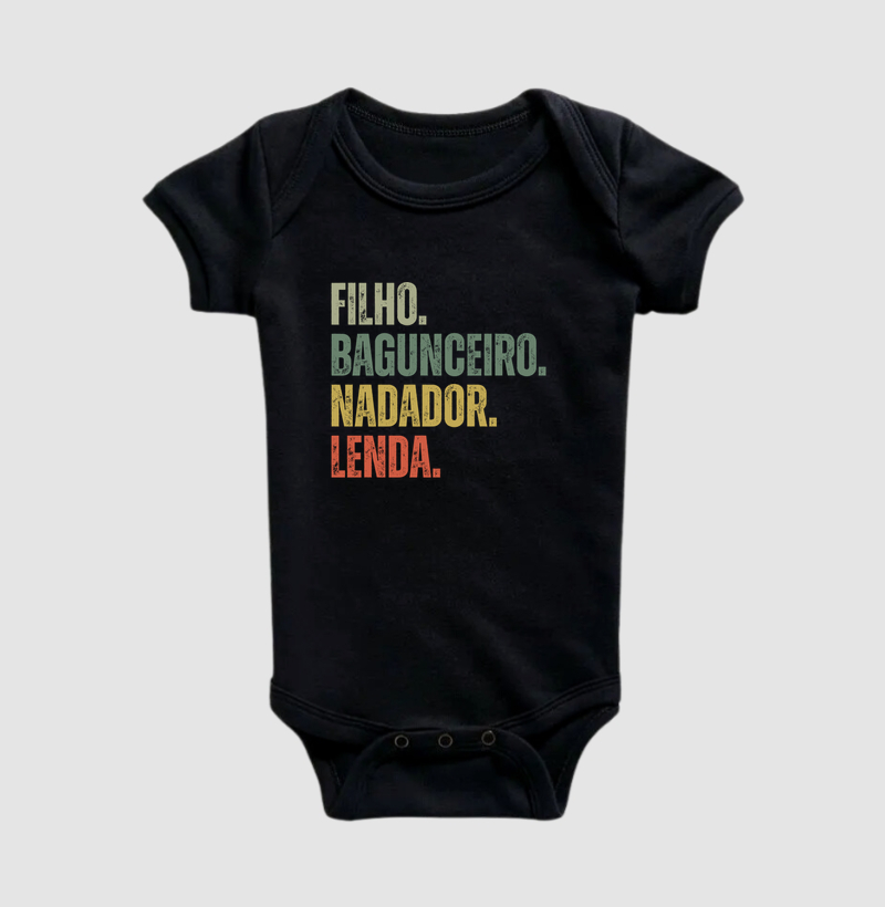 Filho. Bagunceiro. Nadador. Lenda.