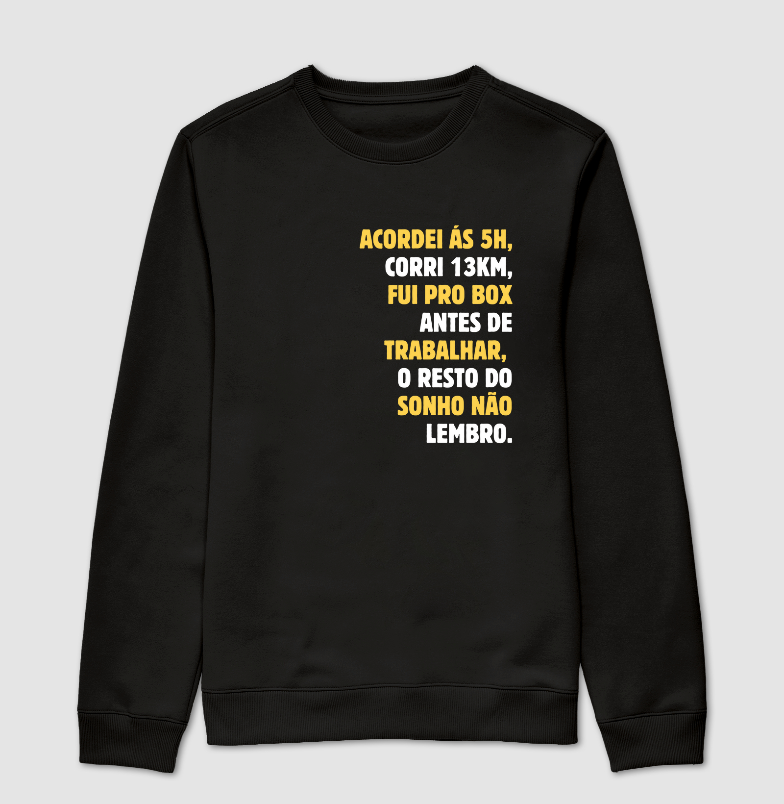 Acordei às 5h