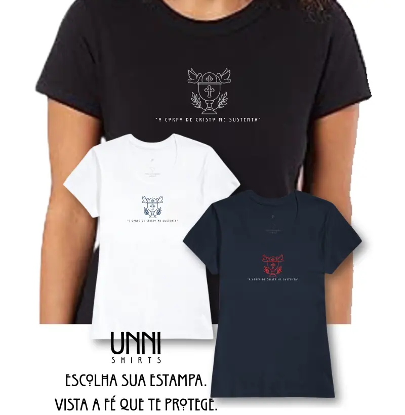 Estampa Eucaristia Preta Fem.