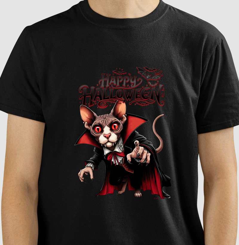 Camiseta Drácula - Edição especial de Halloween 