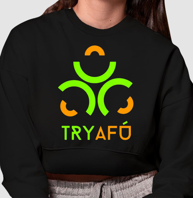 Cropped Moletom Premium Estampa Try Afú – Apenas Quem Sabe o Que É 'Try Afú' Reconhece a Qualidade e o Estilo Desta Pano!