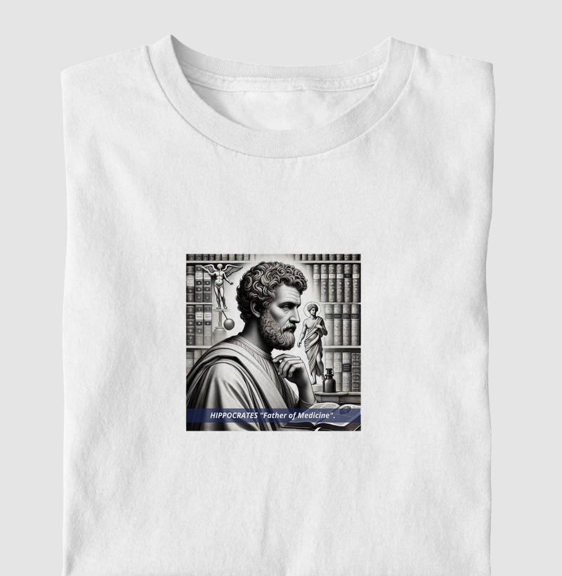 Camiseta Hipócrates – O Pai da Medicina!