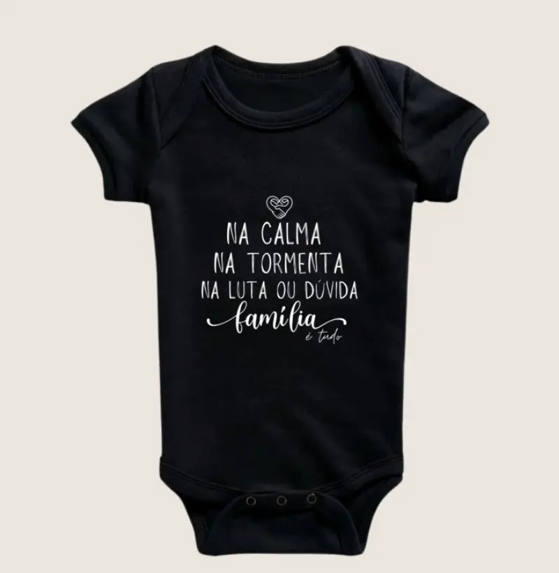 Body Infantil - Família Calma,paz e tormenta