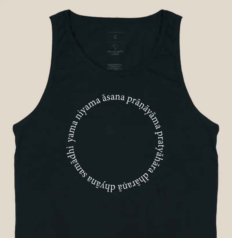 Oito Partes do Yoga (regata cavada)