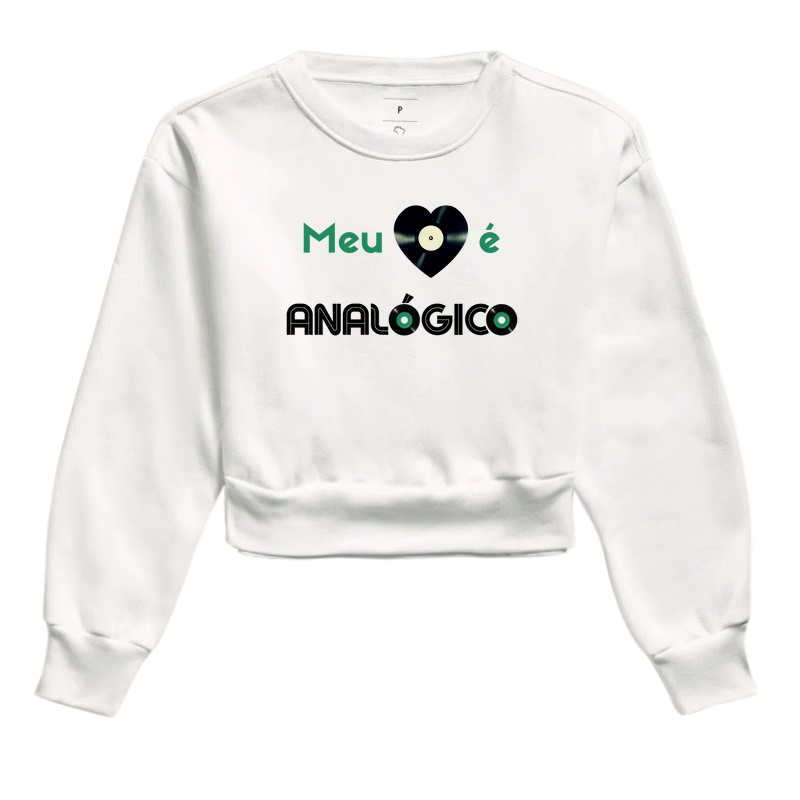 MEU CORAÇÃO É ANALÓGICO - Verde e Preto