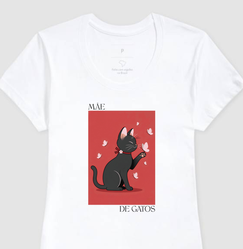 Camiseta Mãe de Gatos