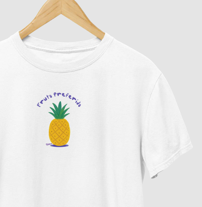 Camiseta "prefiro abacaxi"