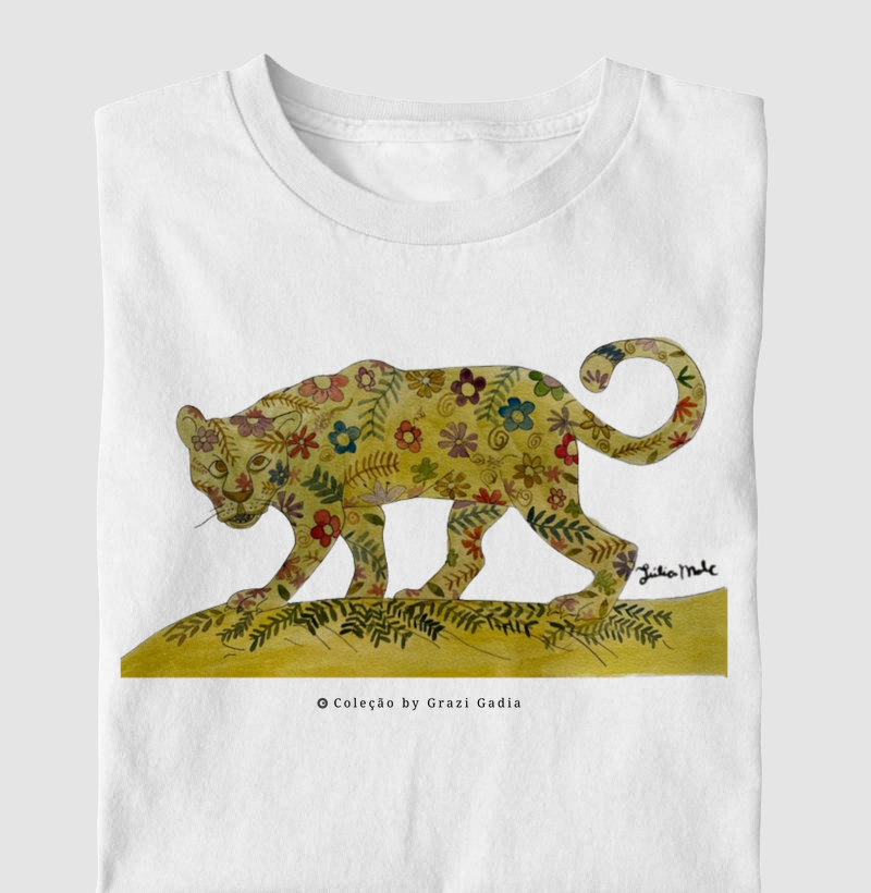 Camiseta adulto Onça by Julia Malc