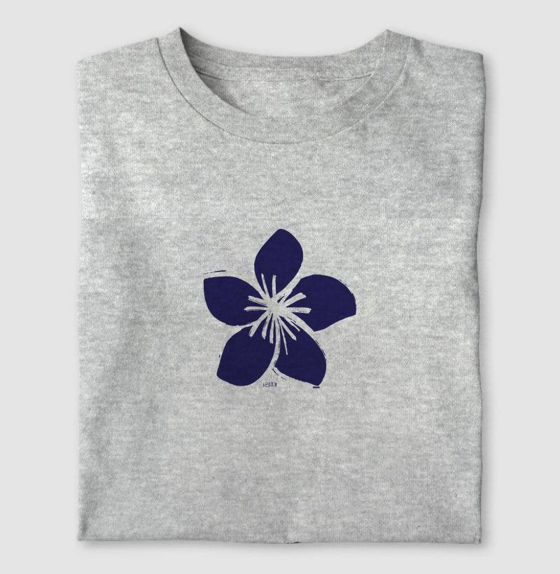 Flor estilizada azul