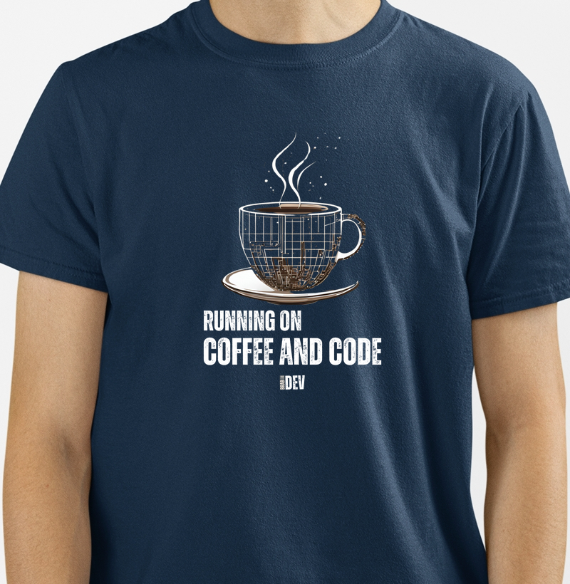 CAMISA RUNNING OF COFFEE AND CODE