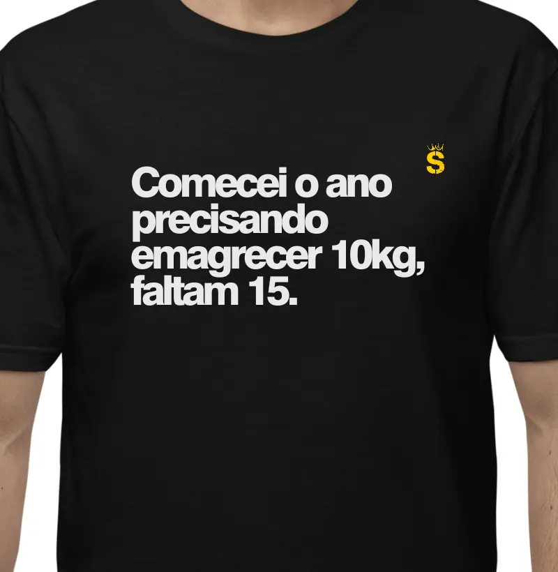 Comecei o ano precisando emagrecer 10kg, faltam 16