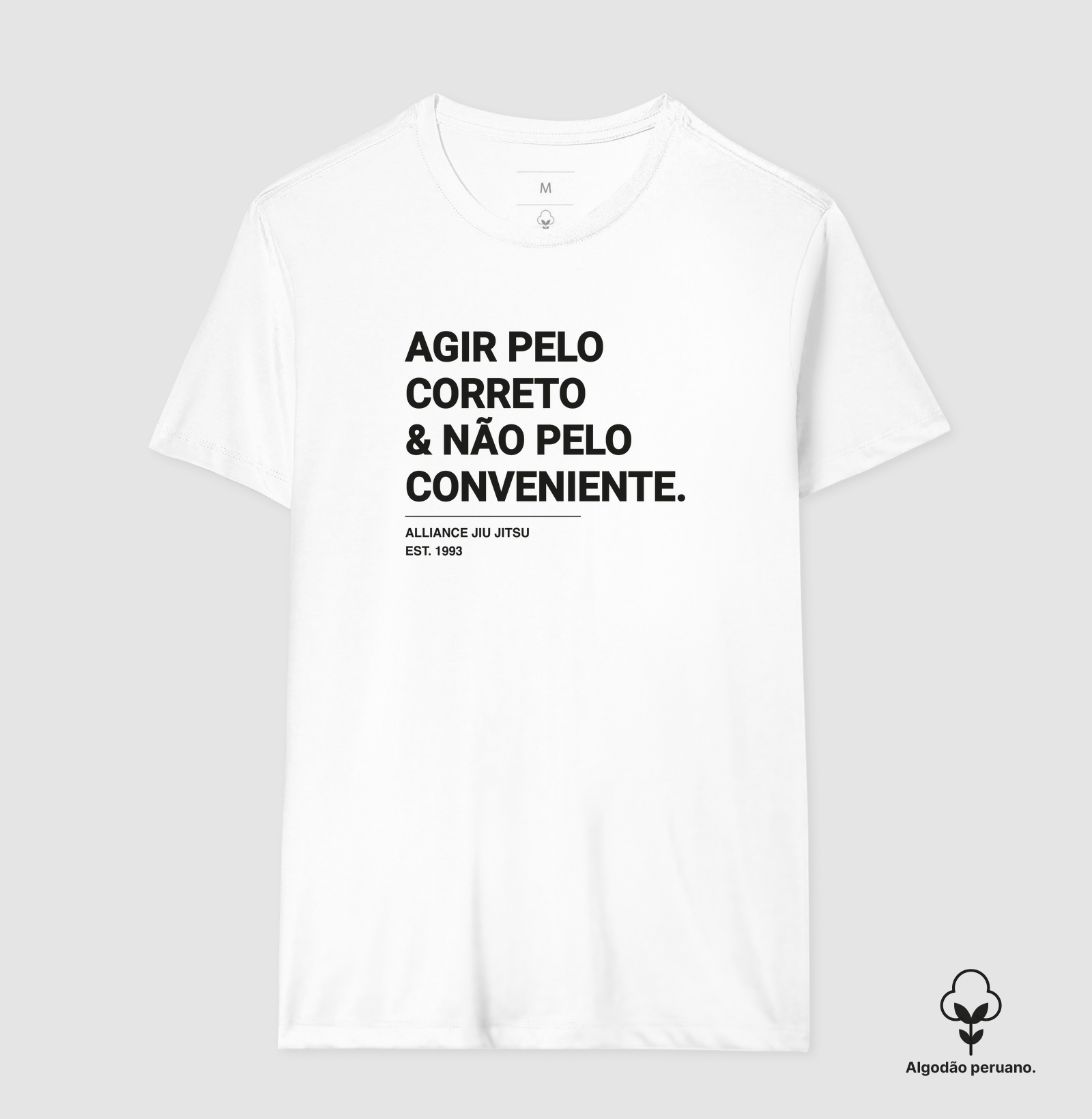 Camiseta Cultura Alliance - Justiça I Branca
