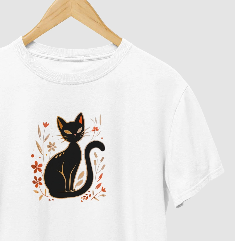 Felinos & Flores - Gato Preto