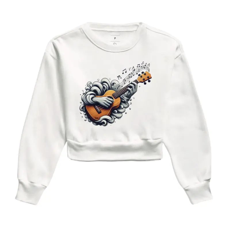 Moletom Cropped - Instrumentos Violão 02
